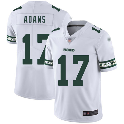 Packers #17 Davante Adams White Men's Stitched Football Limited Team Logo Fashion Jersey Packers #17 Davante Adams White Men's Stitched Football Limited Team Logo Fashion Jersey