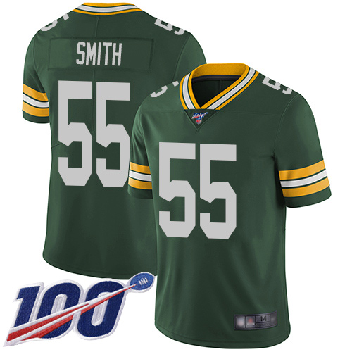 Packers #55 Za'Darius Smith Green Team Color Men's Stitched Football 100th Season Vapor Limited Jersey Packers #55 Za'Darius Smith Green Team Color Men's Stitched Football 100th Season Vapor Limited Jersey