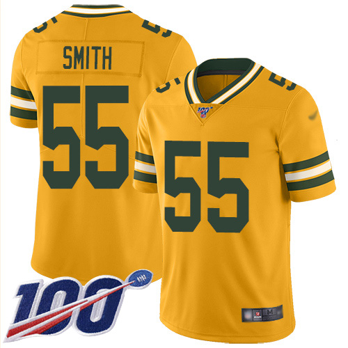 Packers #55 Za'Darius Smith Gold Men's Stitched Football Limited Inverted Legend 100th Season Jersey Packers #55 Za'Darius Smith Gold Men's Stitched Football Limited Inverted Legend 100th Season Jersey