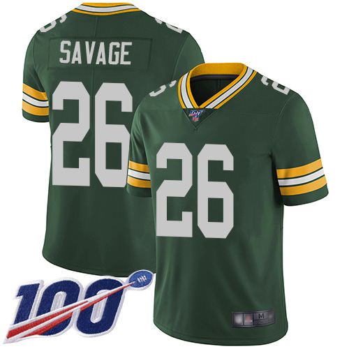 Packers #26 Darnell Savage Green Team Color Men's Stitched Football 100th Season Vapor Limited Jersey Packers #26 Darnell Savage Green Team Color Men's Stitched Football 100th Season Vapor Limited Jersey