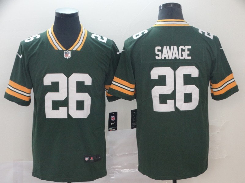 Packers 26 Darnell Savage Jr. Green Vapor Untouchable Limited Jersey Packers 26 Darnell Savage Jr. Green Vapor Untouchable Limited Jersey