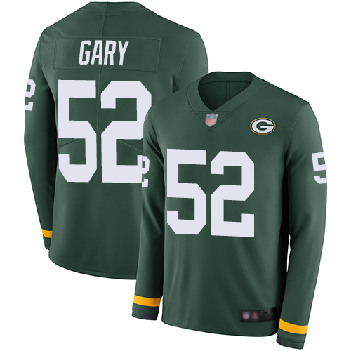 Packers #52 Rashan Gary Green Team Color Men's Stitched Football Limited Therma Long Sleeve Jersey Packers #52 Rashan Gary Green Team Color Men's Stitched Football Limited Therma Long Sleeve Jersey