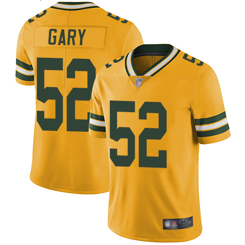 Packers #52 Rashan Gary Yellow Men's Stitched Football Limited Rush Jersey Packers #52 Rashan Gary Yellow Men's Stitched Football Limited Rush Jersey