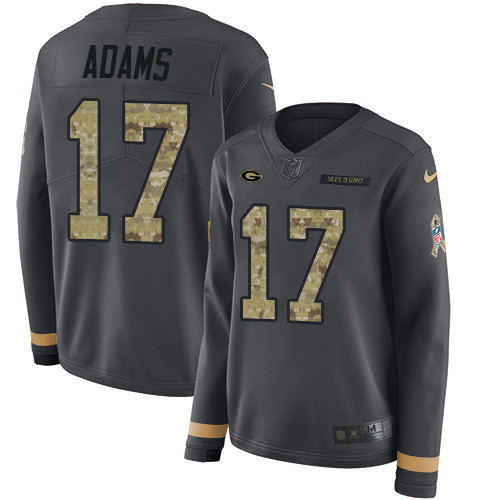 Nike Packers #17 Davante Adams Anthracite Salute to Service Nike Packers #17 Davante Adams Anthracite Salute to Service