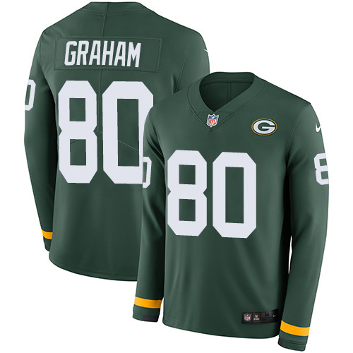 Nike Packers #80 Jimmy Graham Green Team Color Men's Stitched NFL Limited Therma Long Sleeve Jersey Nike Packers #80 Jimmy Graham Green Team Color Men's Stitched NFL Limited Therma Long Sleeve Jersey