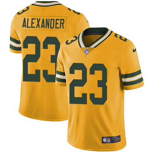 Nike Packers #23 Jaire Alexander Yellow Men's Stitched NFL Limited Rush Jersey Nike Packers #23 Jaire Alexander Yellow Men's Stitched NFL Limited Rush Jersey