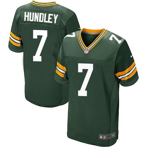 Nike Packers #7 Brett Hundley Men's Elite Green Team Color NFL Jersey Nike Packers #7 Brett Hundley Men's Elite Green Team Color NFL Jersey