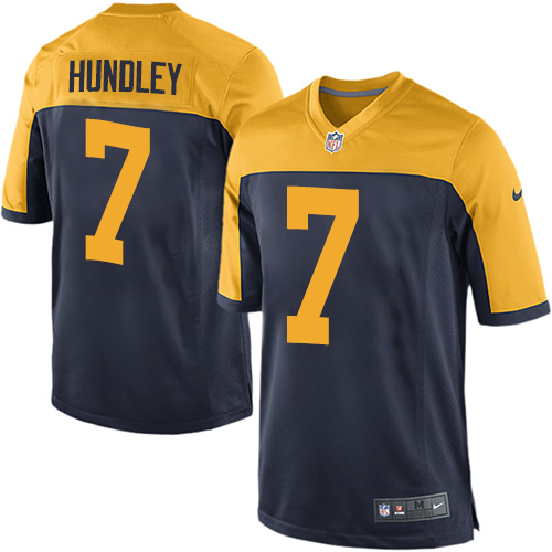 Nike Packers #7 Brett Hundley Men's Game Navy Blue Alternate NFL Jersey Nike Packers #7 Brett Hundley Men's Game Navy Blue Alternate NFL Jersey
