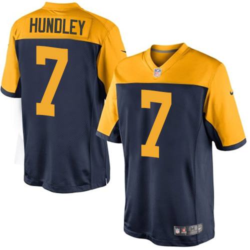 Nike Packers #7 Brett Hundley Men's Limited Navy Blue Alternate NFL Jersey Nike Packers #7 Brett Hundley Men's Limited Navy Blue Alternate NFL Jersey