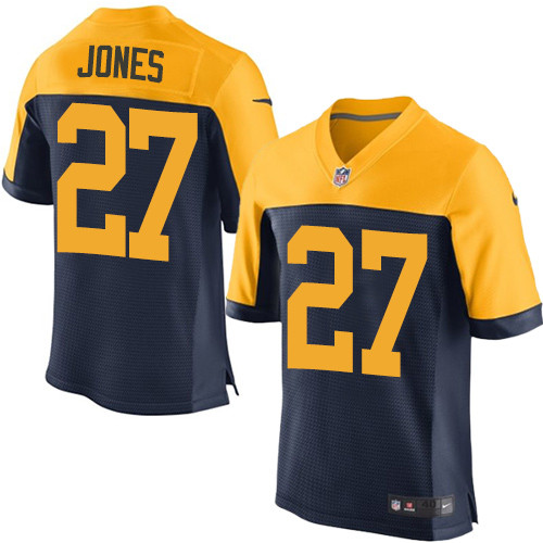 Nike Packers #27 Josh Jones Navy Blue Alternate Men's Stitched NFL New Elite Jersey Nike Packers #27 Josh Jones Navy Blue Alternate Men's Stitched NFL New Elite Jersey