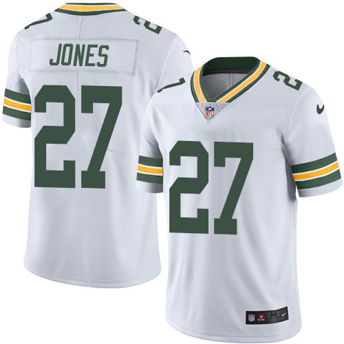 Nike Packers #27 Josh Jones White Men's Stitched NFL Vapor Untouchable Limited Jersey Nike Packers #27 Josh Jones White Men's Stitched NFL Vapor Untouchable Limited Jersey
