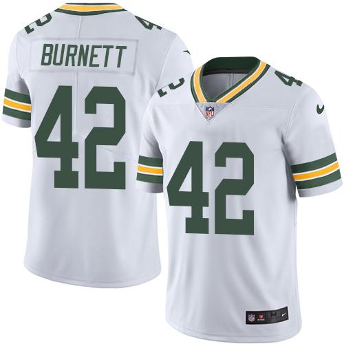 Nike Packers #42 Morgan Burnett White Men's Stitched NFL Vapor Untouchable Limited Jersey Nike Packers #42 Morgan Burnett White Men's Stitched NFL Vapor Untouchable Limited Jersey