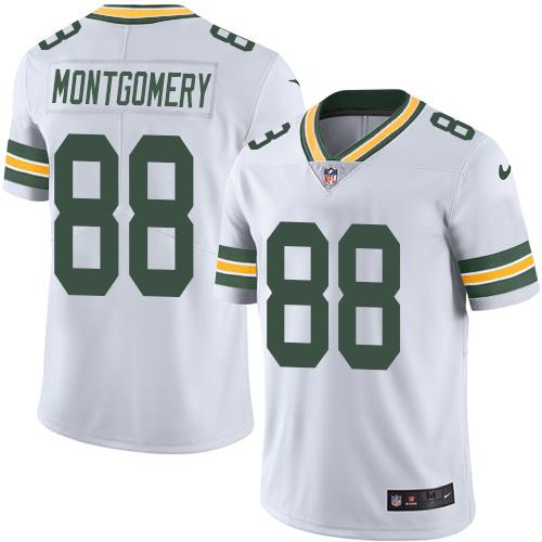 Nike Packers #88 Ty Montgomery White Men's Stitched NFL Vapor Untouchable Limited Jersey Nike Packers #88 Ty Montgomery White Men's Stitched NFL Vapor Untouchable Limited Jersey