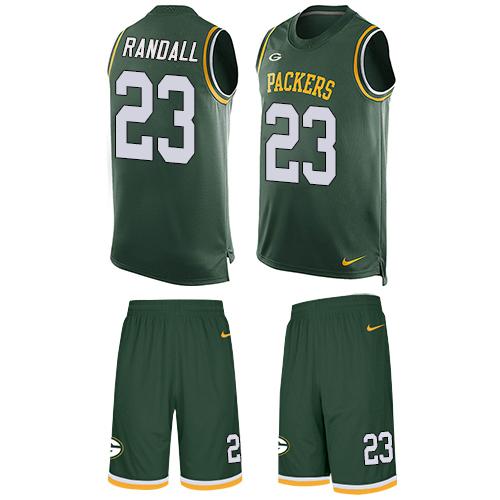 Nike Packers #23 Damarious Randall Green Team Color Men's Stitched NFL Limited Tank Top Suit Jersey Nike Packers #23 Damarious Randall Green Team Color Men's Stitched NFL Limited Tank Top Suit Jersey