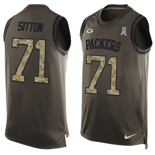 Nike Packers #71 Josh Sitton Green Men's Stitched NFL Limited Salute To Service Tank Top Jersey Nike Packers #71 Josh Sitton Green Men's Stitched NFL Limited Salute To Service Tank Top Jersey