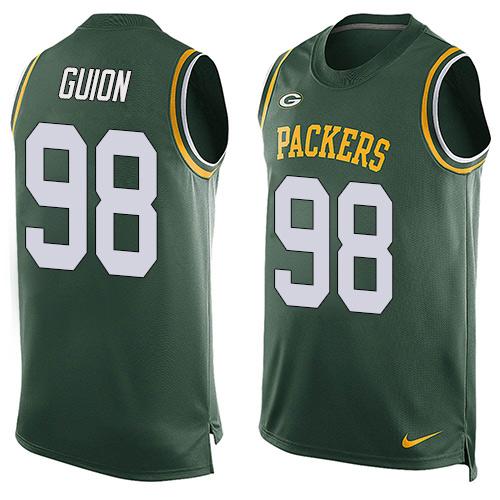 Nike Packers #98 Letroy Guion Green Team Color Men's Stitched NFL Limited Tank Top Jersey Nike Packers #98 Letroy Guion Green Team Color Men's Stitched NFL Limited Tank Top Jersey