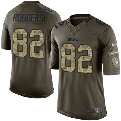 Nike Packers #82 Richard Rodgers Green Men's Stitched NFL Limited Salute To Service Jersey Nike Packers #82 Richard Rodgers Green Men's Stitched NFL Limited Salute To Service Jersey