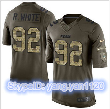 Nike Green Bay Packers #92 Reggie White Green Men's Stitched NFL Limited Salute To Service Jersey Nike Green Bay Packers #92 Reggie White Green Men's Stitched NFL Limited Salute To Service Jersey