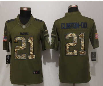 Nike Green Bay Packers #21 Ha Ha Clinton-Dix Green Salute To Service Limited Jersey Nike Green Bay Packers #21 Ha Ha Clinton-Dix Green Salute To Service Limited Jersey