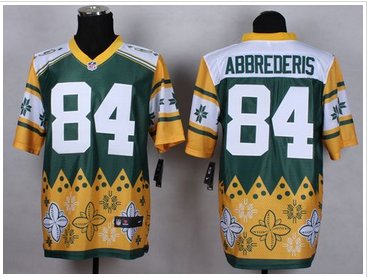 NEW Green Bay Packers #84 Jared Abbrederis Green NFL Elite Noble Fashion Jersey