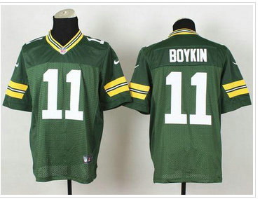 New Green Bay Packers #11 Jarrett Boykin Green Team Color NFL Elite Jersey