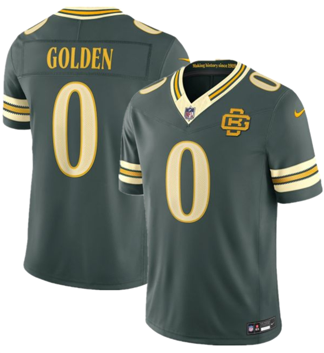 Men's Green Bay Packers #0 Matthew Golden Dark Green 2026 F.U.S.E. Rivalries Collection Limited Stitched Football Jersey