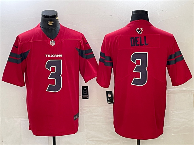 Men's Houston Texans #3 Tank Dell Red Vapor Untouchable Stitched Football Jersey Men's Houston Texans #3 Tank Dell Red Vapor Untouchable Stitched Football Jersey