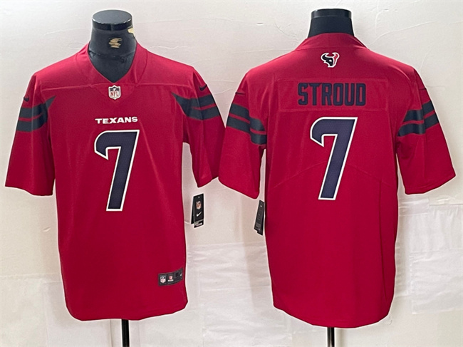 Men's Houston Texans #7 C.J. Stroud Red Vapor Untouchable Stitched Football Jersey Men's Houston Texans #7 C.J. Stroud Red Vapor Untouchable Stitched Football Jersey