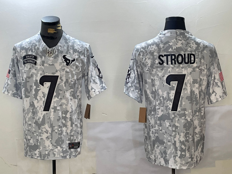 Men's Houston Texans #7 C.J. Stroud 2024 F.U.S.E Arctic Camo Salute To Service Limited Stitched Football Jersey Men's Houston Texans #7 C.J. Stroud 2024 F.U.S.E Arctic Camo Salute To Service Limited Stitched Football Jersey