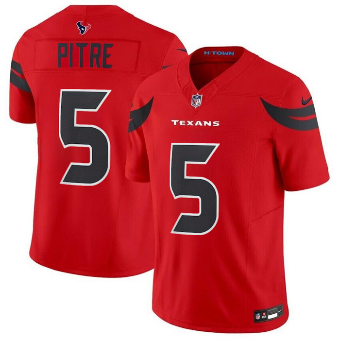 Men's Houston Texans Active Player Custom Red 2024 Alternate Vapor F.U.S.E. Limited Stitched Jersey Men's Houston Texans Active Player Custom Red 2024 Alternate Vapor F.U.S.E. Limited Stitched Jersey