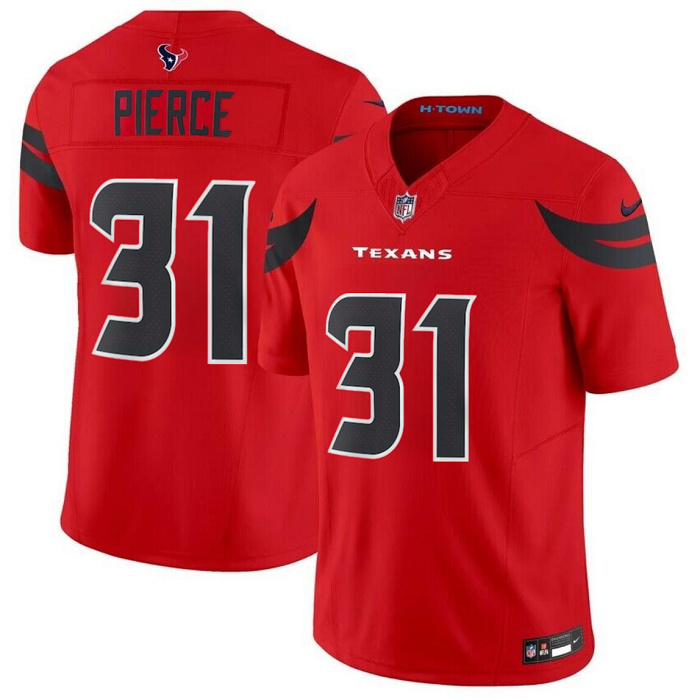 Men's Houston Texans #31 Dameon Pierce Red 2024 Alternate F.U.S.E Vapor Stitched Jersey Men's Houston Texans #31 Dameon Pierce Red 2024 Alternate F.U.S.E Vapor Stitched Jersey
