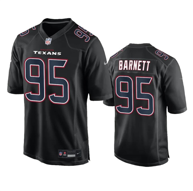 Men's Houston Texans #95 Derek Barnett Black Fashion Vapor Untouchable Limited Stitched Football Jersey Men's Houston Texans #95 Derek Barnett Black Fashion Vapor Untouchable Limited Stitched Football Jersey