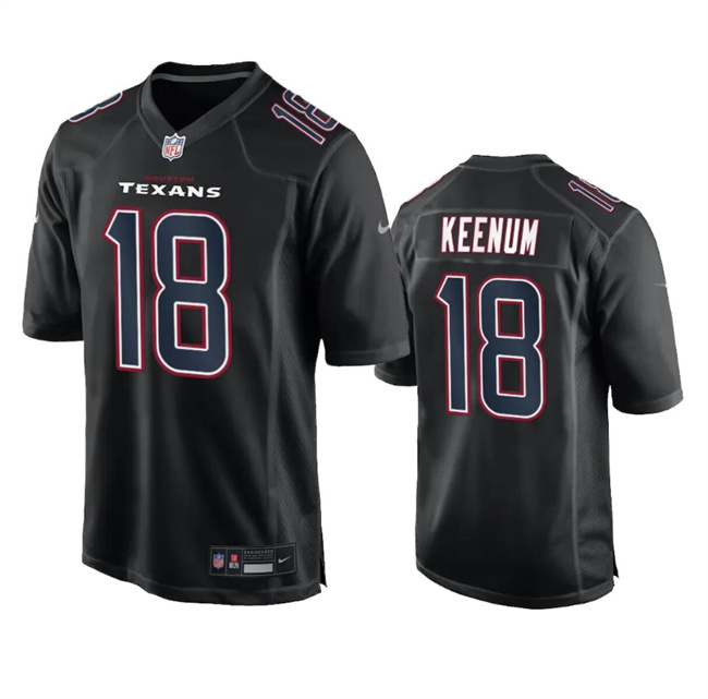 Men's Houston Texans #18 Case Keenum Black Fashion Vapor Untouchable Limited Stitched Football Jersey Men's Houston Texans #18 Case Keenum Black Fashion Vapor Untouchable Limited Stitched Football Jersey