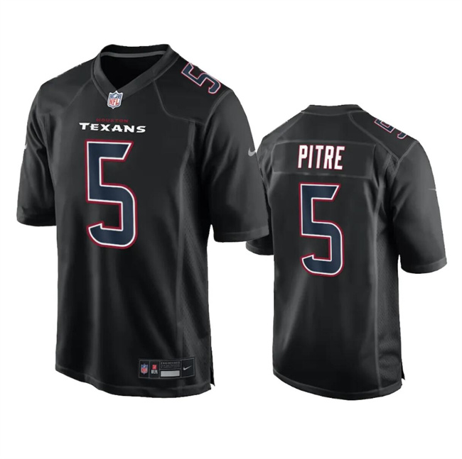 Men's Houston Texans #5 Jalen Pitre Black Fashion Vapor Untouchable Limited Stitched Football Jersey Men's Houston Texans #5 Jalen Pitre Black Fashion Vapor Untouchable Limited Stitched Football Jersey