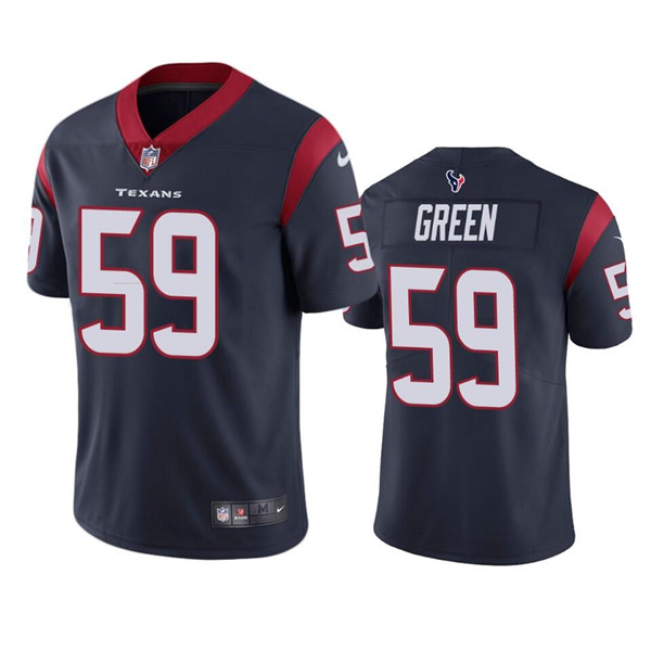 Men's Houston Texans #59 Kenyon Green Navy Vapor Untouchable Limited Stitched Jersey Men's Houston Texans #59 Kenyon Green Navy Vapor Untouchable Limited Stitched Jersey
