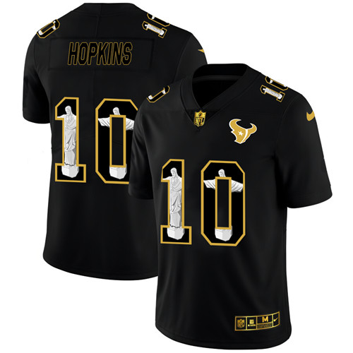 Houston Texans #10 DeAndre Hopkins Men's Nike Carbon Black Vapor Cristo Redentor Limited NFL Jersey Houston Texans #10 DeAndre Hopkins Men's Nike Carbon Black Vapor Cristo Redentor Limited NFL Jersey