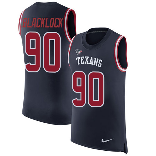 Nike Texans #90 Ross Blacklock Navy Blue Team Color Men's Stitched NFL Limited Rush Tank Top Jersey Nike Texans #90 Ross Blacklock Navy Blue Team Color Men's Stitched NFL Limited Rush Tank Top Jersey