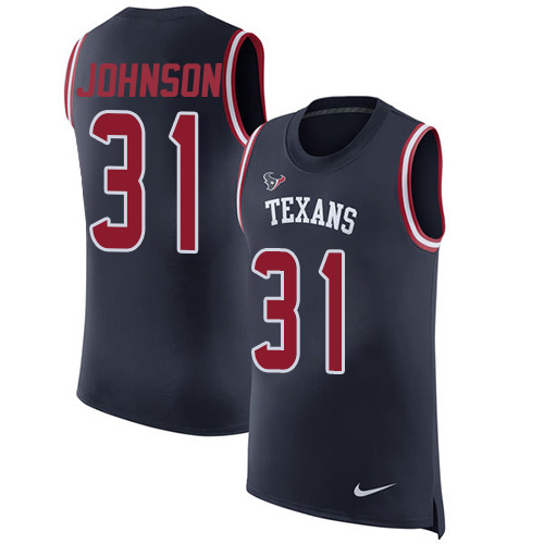 Nike Texans #31 David Johnson Navy Blue Team Color Men's Stitched NFL Limited Rush Tank Top Jersey Nike Texans #31 David Johnson Navy Blue Team Color Men's Stitched NFL Limited Rush Tank Top Jersey