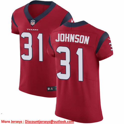 Nike Texans #31 David Johnson Red Alternate Men's Stitched NFL New Elite Jersey Nike Texans #31 David Johnson Red Alternate Men's Stitched NFL New Elite Jersey