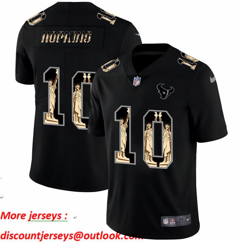 Nike Texans 10 DeAndre Hopkins Black Statue Of Liberty Limited Jersey Nike Texans 10 DeAndre Hopkins Black Statue Of Liberty Limited Jersey