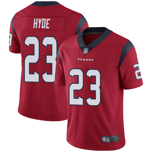 Texans #23 Carlos Hyde Red Alternate Men's Stitched Football Vapor Untouchable Limited Jersey Texans #23 Carlos Hyde Red Alternate Men's Stitched Football Vapor Untouchable Limited Jersey