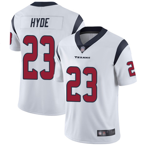 Texans #23 Carlos Hyde White Men's Stitched Football Vapor Untouchable Limited Jersey Texans #23 Carlos Hyde White Men's Stitched Football Vapor Untouchable Limited Jersey