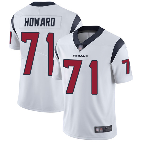 Texans #71 Tytus Howard White Men's Stitched Football Vapor Untouchable Limited Jersey Texans #71 Tytus Howard White Men's Stitched Football Vapor Untouchable Limited Jersey