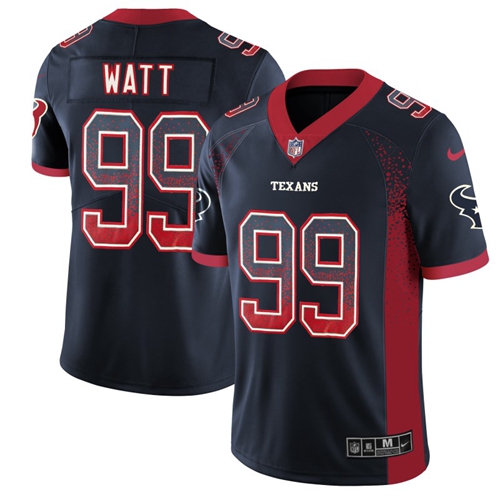 Nike Texans #99 J.J. Watt Navy Blue Team Color Men's Stitched NFL Limited Rush Drift Fashion Jersey Nike Texans #99 J.J. Watt Navy Blue Team Color Men's Stitched NFL Limited Rush Drift Fashion Jersey