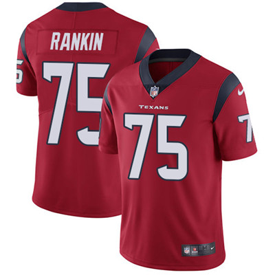 Nike Texans #75 Martinas Rankin Red Alternate Men's Stitched NFL Vapor Untouchable Limited Jersey Nike Texans #75 Martinas Rankin Red Alternate Men's Stitched NFL Vapor Untouchable Limited Jersey