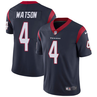 Nike Texans #4 Deshaun Watson Navy Blue Team Color Men's Stitched NFL Vapor Untouchable Limited Jersey Nike Texans #4 Deshaun Watson Navy Blue Team Color Men's Stitched NFL Vapor Untouchable Limited Jersey