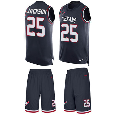 Nike Texans #25 Kareem Jackson Navy Blue Team Color Men's Stitched NFL Limited Tank Top Suit Jersey Nike Texans #25 Kareem Jackson Navy Blue Team Color Men's Stitched NFL Limited Tank Top Suit Jersey