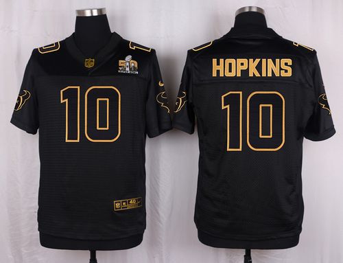 Nike Texans #10 DeAndre Hopkins Black Men's Stitched NFL Elite Pro Line Gold Collection Jersey Nike Texans #10 DeAndre Hopkins Black Men's Stitched NFL Elite Pro Line Gold Collection Jersey