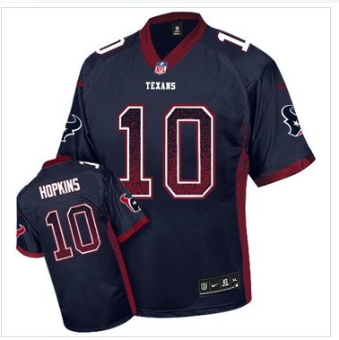 NEW Houston Texans #10 DeAndre Hopkins Navy Blue Team Color NFL Elite Drift Fashion Jersey NEW Houston Texans #10 DeAndre Hopkins Navy Blue Team Color NFL Elite Drift Fashion Jersey