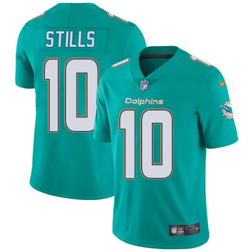 Nike Dolphins 10 Kenny Stills Aqua Vapor Untouchable Limited Jersey